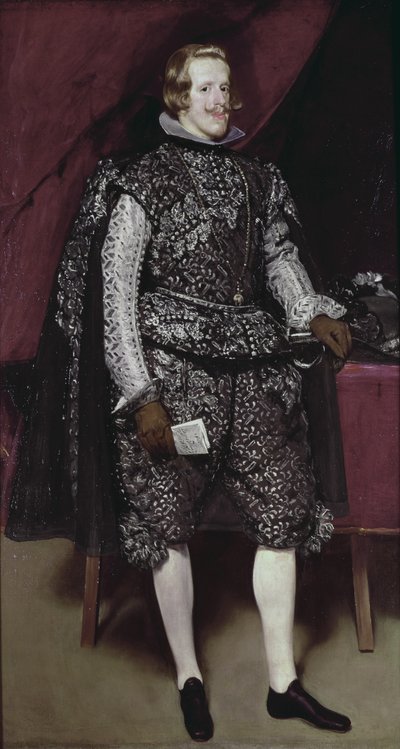 Felipe IV (1605-65) de España en marrón y plata, c.1631-2 de Diego Velázquez